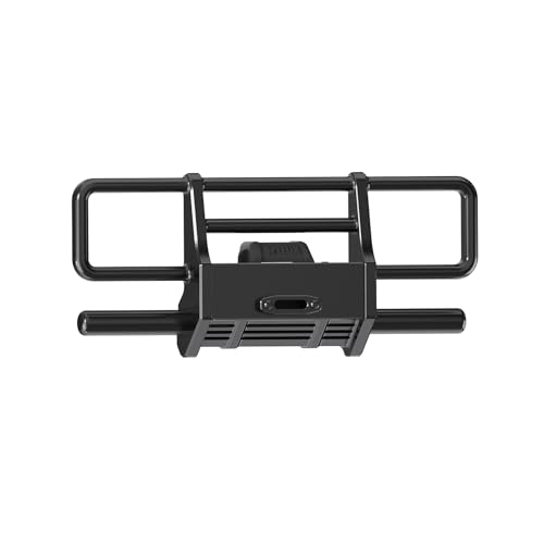 Front Bumper Aluminum Winch for Traxxas 1/18 TRX4M High Trail K10 F150 Upgrade Parts RC Crawler Car