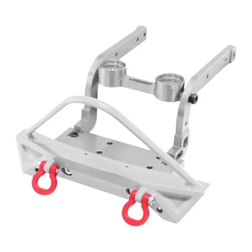 Rc Bumpers Compatible with H12Y H12Y+ 1/12 RC Car Bull Bars Rc Crawler Aluminium Alloy Front Bumper Upgrade Parts Accessories(Silver) - color: Silver