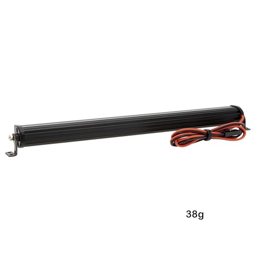 MEUS RACING RC Car LED Lights Roof Light Bar Kit 1/10 1/8 Scale RC Accessories for Axial SCX10 90046 Wraith Traxxas TRX4 TRX6 Redcat Gen8 1/10 1/8 RC Crawler Upgrades Parts. (145mm, 14 Beads) - size: 145mm, 14 Beads