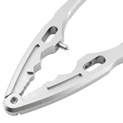Universal RC Multi Shock Shaft Pliers W/Ball End Multi-Function Clamp Tools for All 1/8 1/10 1/12 1/14 1/16 1/18 Scale Cars Trucks (Silver)