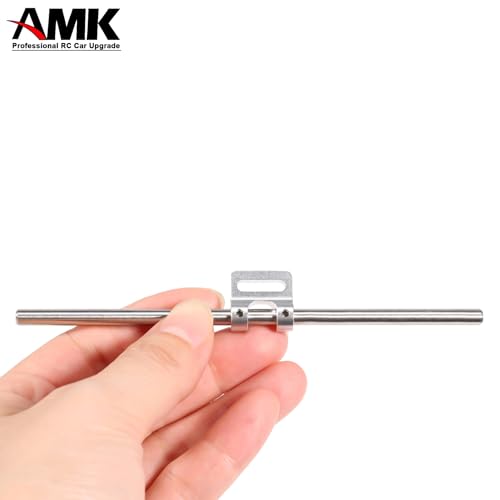AMK Aluminum Modular Fairlead 4.5mm Tube for Tow Winch Rope 1/10 Scale Bumper Mount Accessories for RC Crawler Axial SCX10 Element Enduro Gen7 Gen8 TRX6 TRX4 Upgrades (Silver) - color: Silver
