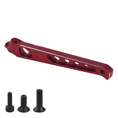 ShareGoo Metal Rear Front Chassis Brace Support Rod Bracket Compatible with Arrma 1/8 V4 6S Senton Typhon RC Car (Red) - color: Red