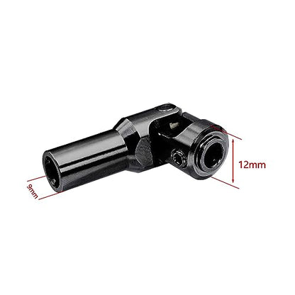 Steel Cut to Length Driveshaft Universal Joint Drive Shaft for 1/10 RC Crawler LCG Rigs Sportys Scalers Capra SCX10 Pro 68-229mm, 2PCS (Black) - color: Black