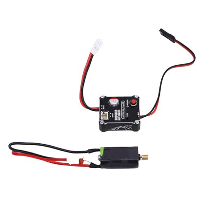 Brushed 30A ESC and 050 50T Motor Combo Set for RC Vehicles Upgrade, Excellent Performance for Climbing and Cruising, Aluminum Alloy Material