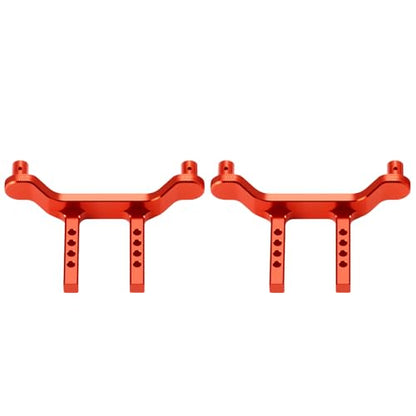 Aluminum RC Front Rear Body Mount Post for 1/18 Tra-xxas Latrax Desert Prerunner SST RC Car Upgrades (Red) - color: Red