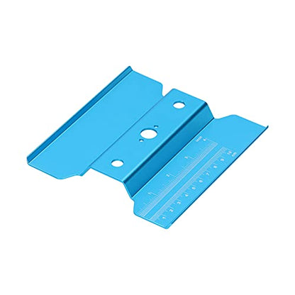 Aluminum Alloy Work Stand for RC Car 1/8 1/10, Stable Height Adjustable Repair Station for Remote Control Car , Blue 5.5 x 5.2 Inch 9.9 Oz