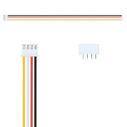 10Pairs JST-XH 2.54mm 4Pin Header Connector Kit with Male and Female Connectors Adapter 200mm 26AWG Flat Wire Cable Compatible with JST XH Plug Adapter (4P) - color: 4P