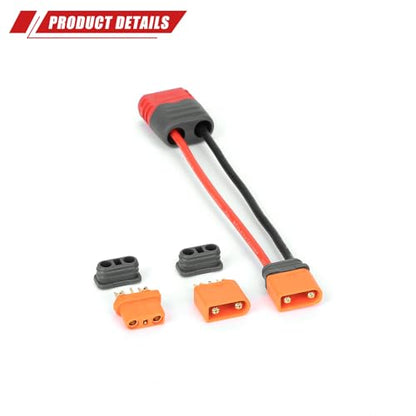 RCAWD IC2 Male to Female T Plug Female Male Female Adapter Connector with IC2 Male and IC2 Female Replacement for RC Car Battery