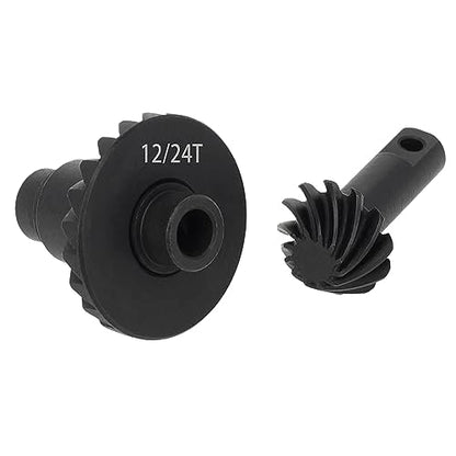 MEUS Racing 12-24T TRX4M Differential Gear Helical Diff Gears Set for Traxxas TRX4M Bronco Defender K10 F150 1/18 RC Crawlers Upgrades Parts, 2 Sets - size: 12-24T