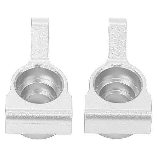 Aluminum Alloy Rear Hub Axle Carrier Replacement for ECX 2WD 1/10 RC Hobby Car, Lightweight Durable RC Rear Axle Hub with Precision Fit, Blue Silver Options (Silver ECX334000S) - color: Silver Ecx334000s