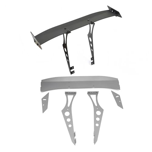 RC Metal Tail Wing Rally Car Rear Spoiler for 1/10 RC TT02 XV01 HSP94123 PTG2 Universal Upgrade Parts