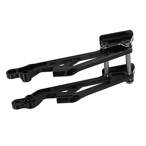 Aluminum Alloy RC Rear Wing Mount Set, 1/8 RC Car Spare Part for Arrma Kraton Typhon RC Car(Black)