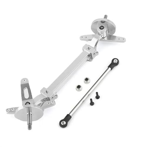 RC Car Accessories for Tamiya 1/14 Metal Front Axle Steering Assembly Link Pole Linkage Rod No Power Steering Rod RC Truck Tractor Car Upgrades Parts(Size 4) - size: Size 4