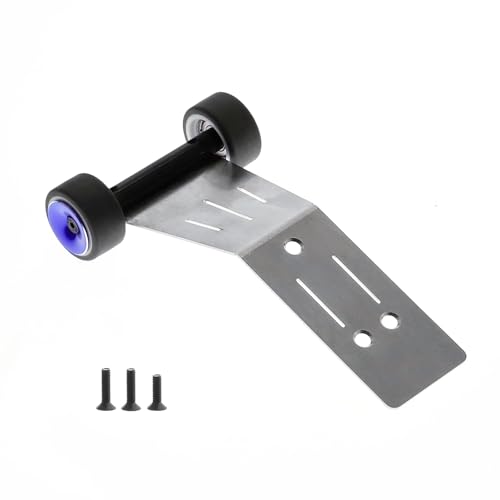 for TRAXXAS for Mini for Maxx Rc Remote Control Car Monster Truck Aluminum Wheelie Bar Upgrade Parts Modify Accessories RC Car Repair Kit - color: Blue