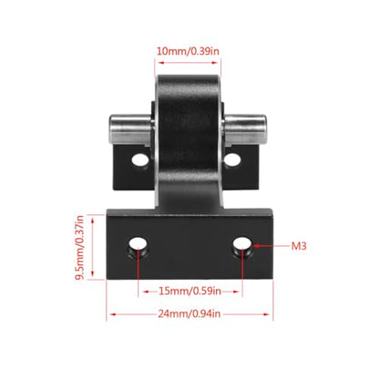 Aluminum Alloy 70mm Transfer Case Transmission Gearbox with 5mm D-Shaped Shaft for 1/10 RC Rock Crawler MOA 1.9 Shafty LCG Chassis Builder
