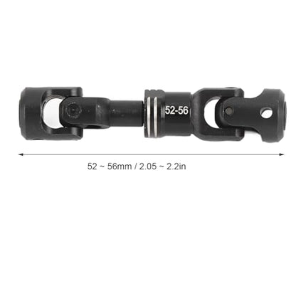 Drfeify RC Drive Shaft, Durable Metal Construction with Included Screws, Crawler Drive Shaft 52-56MM for 1/10 Scale Off-Road RC Enthusiasts and Hobbyists - size: 52-56MM