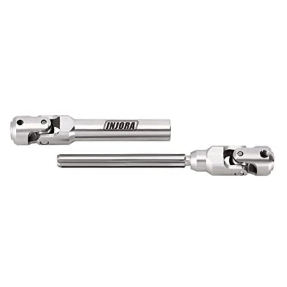 INJORA Stainless Steel Heavy-Duty Drive shafts for 1/10 RC (104-139mm) - size: 104-139mm