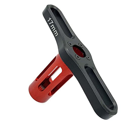 FainWan 17mm HEX Nuts Installation Tools Sleeve for H-S-P RC 1/8 Buggy Car Tires Tyre Wheel Rim (Red)