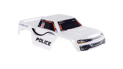 SummitLink Custom Body Compatible for 1/10 Scale RC Car or Truck (Truck not Included) (Police White) - style: Police White