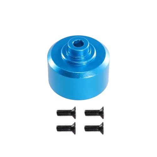 RC Cars Parts For MJX 1/10 Metal Differential Case 10208 For Mini Monster RC Truck Upgrade Or Repair Replacement Parts(Blue) - color: Blue