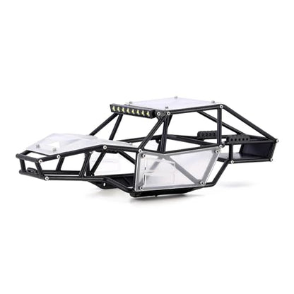 RC Upgrade Parts for TRX4M Upgrade 1/18 RC Crawler Rock Tarantula Nylon for Buggy Body Shell Chassis Kit(Unassembled Clear) - size: Unassembled Clear