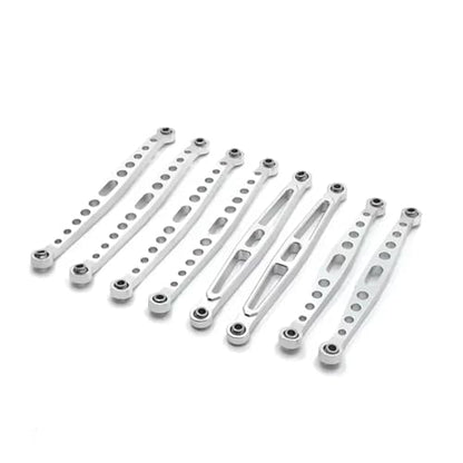 Rc Upgrade Spare For ZP 1001 1002 1003 1004 1/10 Remote Control Metal Modified Connecting Pull Rod Links RC Crawler For Climbing Car Upgrade Parts(Silver) - color: Silver