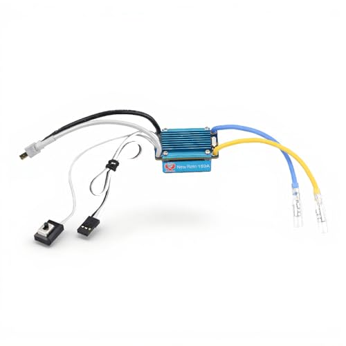 3S 160A Brushed ESC, RC Car Brushless ESC, Electronic Speed Controller with 5V 1A BEC T Plug for 1/12 (Or Lager) RC Car