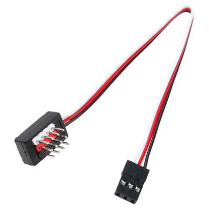 2Pcs ShareGoo 180mm JR Receiver Distribution Wire Servo Hub JR Style Servo Splitter Compatible with 1/8 1/10 1/16 RC Car Crawler Led Winch Roof Led Light Fans