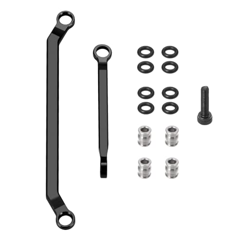 1/18th Aluminum Steering Links for Redcat Ascent-18 RC Crawler Car Upgrade - color: Black