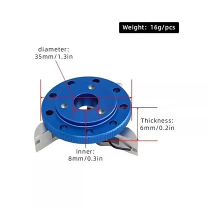 RC Repair Parts Compatible with TRXS for Nitro for Slash for Rustler 4146 3281 RC Car Upgrade Parts Accessories Metal Flywheel Clutch Bell Set(Blue) - size: Blue