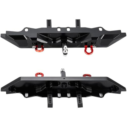 Aluminum Rear Bumper with Trailer Hitch D-Ring Shackles for TRX4 | 1/10th RC Crawler Car Upgrades Parts
