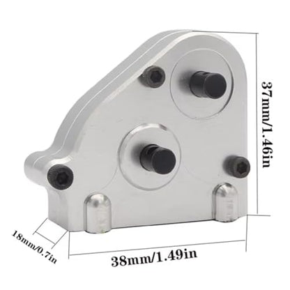 RC car Components Compatible with MN128 MN86 MN86S MN86K MN86KS G500 1/12 RC Crawler Upgrade Parts Metal Transmission Gearbox Transfer Case(Silver) - color: Silver
