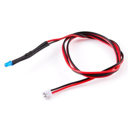 4PCS RC Car PH2.0 Single End Interface Light Headlights Taillight Accessories for 1/14 Tamiya RC Truck Tractor Model Car Upgrade Replacement Parts (Blue) - color: Blue