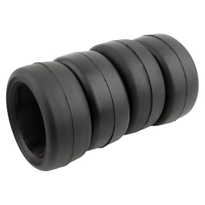 4-Pack 1/10 Scale RC On-Road Soft Tires 65mm Rubber Slick Wheels Tyres with Foam Insert Compatible with Traxxas 4Tec 2.0 Tamiya TT01 XV01 Kyosho WR8 Sakura WLtoys HPI Touring Car