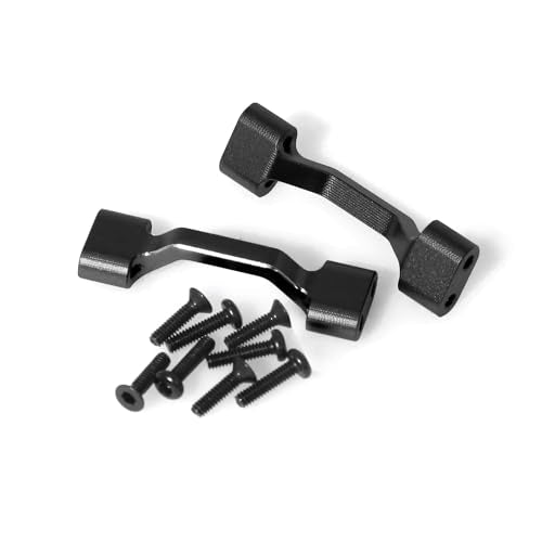 Aluminum Side Panel Crossbar RC Upgraded Parts for LOSI 1/18 Mini LMT 4X4 Brushed Monster Truck RTR-LOS01026 RC Car, Black - color: Black Crossbar