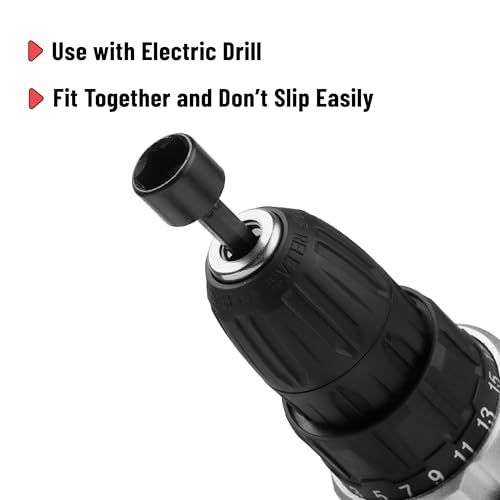 Bates Choice Power Nut Driver Set, 20 pcs, Metric & SAE, 1/4" Hex Shank, Impact Nut Driver Set
