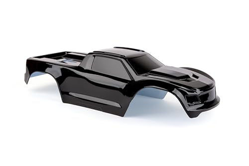 Custom Body Compatible for V2 Maxx WideMaxx 1/10 4X4 4WD Truck Shell Cover (Police Black) - color: Police Black