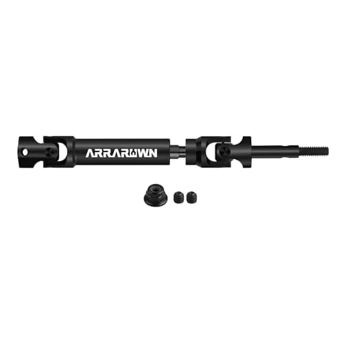 1Pcs RC Car Rear Drive Shaft CVD Heavy Duty Axles 6852 Replacement Parts | Fits for 1/10 Slash/Rustler/Stampede/Hoss VXL 4X4 2WD Platinum Ultimate Models - color: Black Rear X 1