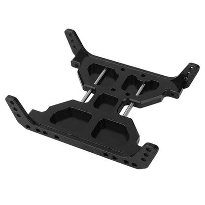 Aluminum Chassis Armors Anti-Collision Protection Skid Plate for 1/10 RC Crawler Axial Capra 1.9 Unlimited Trail Buggy UTB Currie F9 AXI03004 Metal Upgrade Parts -54163 (Black) - color: Black