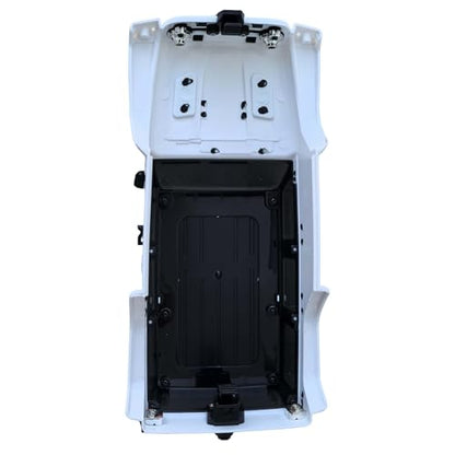 6.10inch/155mm Wheelbase Plastic Texture Hardtop Body Shell Kit Replacement Part for 1:18 RC Car Crawler Car for TRX4M Bronco Defender AX8560 Chassis Upgrade Accessories (White) - color: White