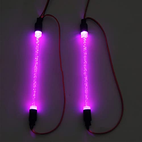 RC Car Chassis Body LED Light Tube Strip Light Bar Compatible with Traxxas TRX-4 Axial SCX10 II 90046 D90 D110 1/10 RC Crawler Car Truck (Purple) - color: Purple