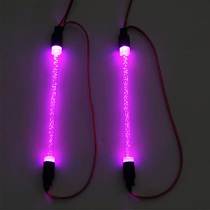 RC Car Chassis Body LED Light Tube Strip Light Bar Compatible with Traxxas TRX-4 Axial SCX10 II 90046 D90 D110 1/10 RC Crawler Car Truck (Purple) - color: Purple