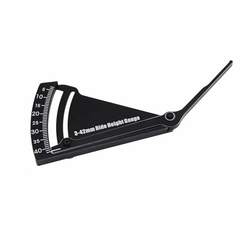 Aluminum RC Car 3–42mm Ride Height Gauge for 1/10 On-Road RC Cars | Aluminum Measuring Ruler,1/10 On-Road Gauge,RC Models Chassis Adjustment