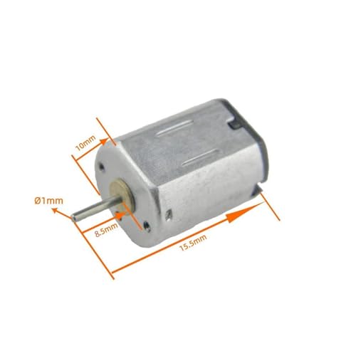 of Small DC Motor DC 3.7V Speed 23500r/min Mini for dc Gear Motor DIY Toy Mini USB Fan Science Experiment Appliance with Shaft 2PCS - size: N20 DC Motor 3.7V 23500RPM 2PCS