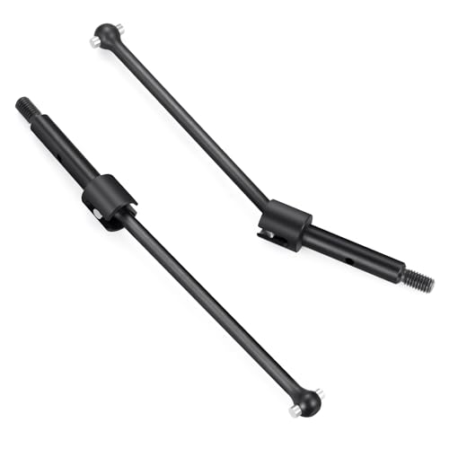 2Pcs JGGZONE Steel 1144 Rear Drive Shaft CVD Dogbone Joint Axle Driveshafts Compatible with LOSI 1/16 Mini-B Buggy 1/18 Mini-T 2.0 Stadium Truck Replacement Parts
