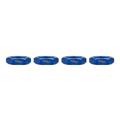 FLMLF 24mm RC Car Wheel Nuts 4-Piece Set for 1/5 HPI ROFUN BAHA ROVAN KM Baja 5B 5T 5SC Truck Parts (Blue) - color: Blue