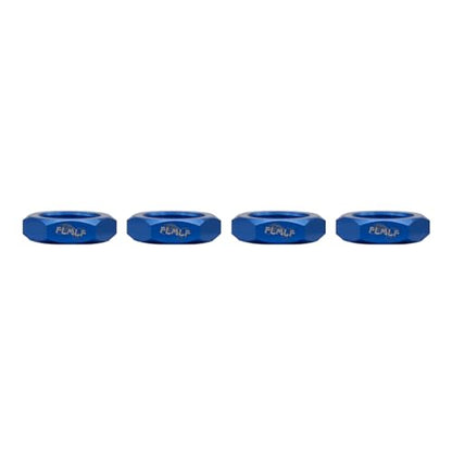 FLMLF 24mm RC Car Wheel Nuts 4-Piece Set for 1/5 HPI ROFUN BAHA ROVAN KM Baja 5B 5T 5SC Truck Parts (Blue) - color: Blue