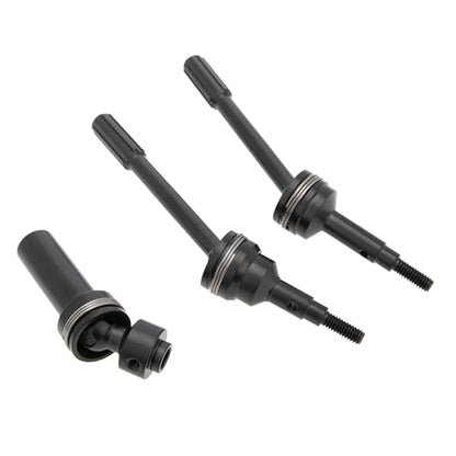 MEUS RACING Steel Front Rear Drive Shaft CVD Driveshaft Kit ONLY for Traxxas New Slash/Hoss/Jato/Rustler/Stampede 4X4 with 9080 Extreme Heavy Duty Upgrade Kit (for New 4x4) - color: For New 4x4