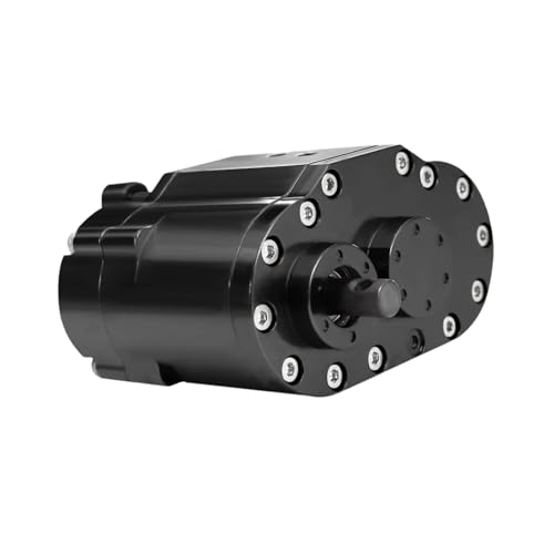 Yiju Transfer Case Gearbox RC Transmission Box Aluminum Alloy Construction Professional Double Speed RC Crawler Gear Set Suitable for Rock Crawling, Black - color: Black