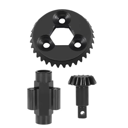 RC Car Upgrade Parts for Axial 1/18 for Capra for UTB18 for Unlimited for Trail Buggy RC Rig Crawler Upgrade Parts Metal Bevel Gear Set 33T/13T Axle Differential Spool(Gear and Spool Set) - size: Gear and Spool Set